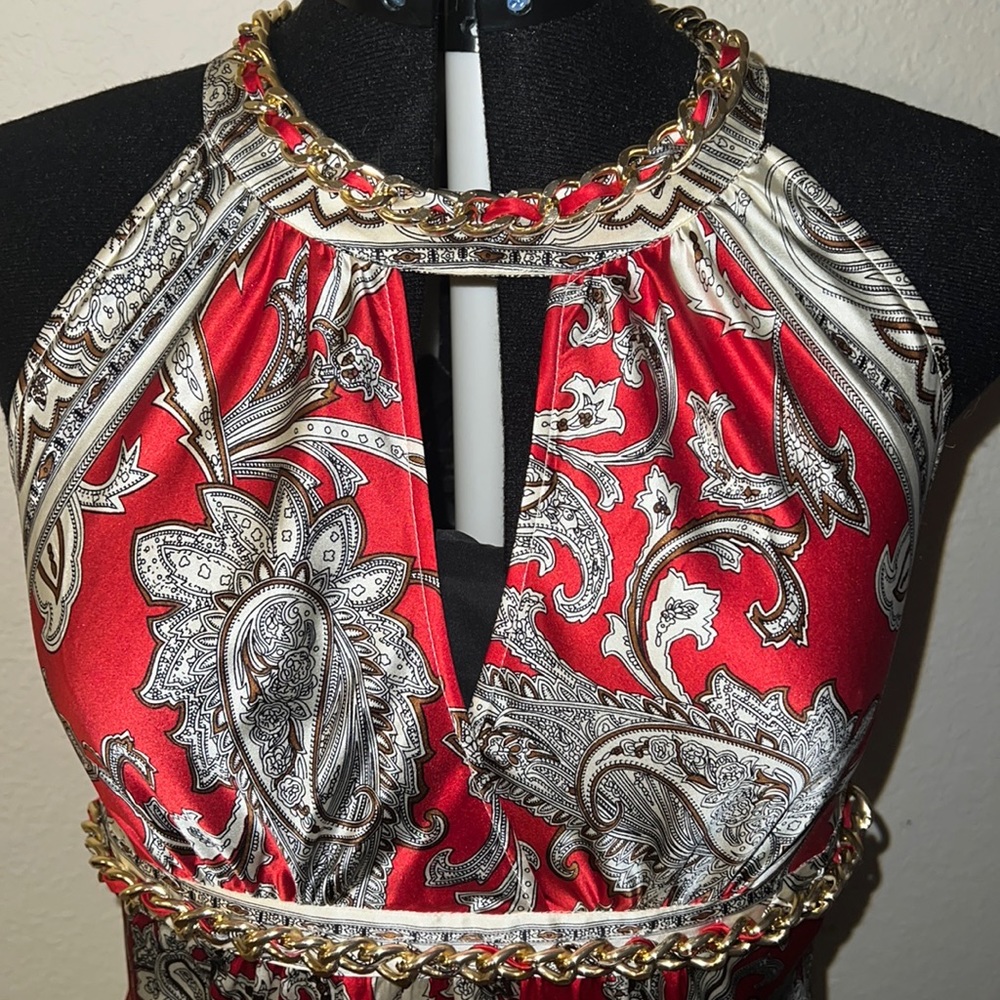 CACHÉ Silk chained Halter